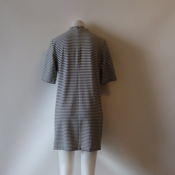 CLUB MONACO STRIPED SHORT SLEEVE SHIFT DRESS 8 * - Picture 11 of 12